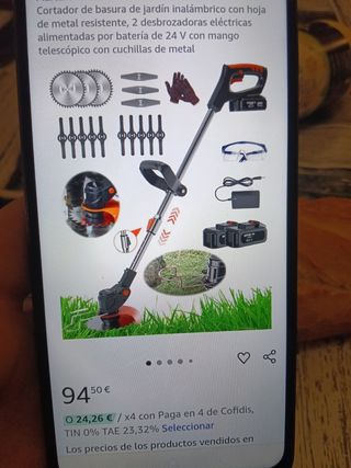 Desbrozadora eléctrica