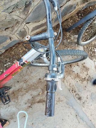 Bicicleta de montaña roja