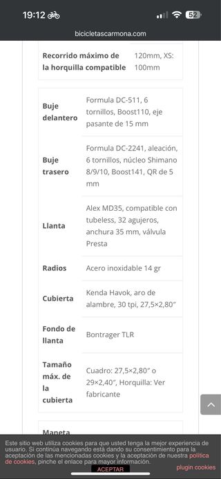 Bicicleta Trek Roscoe 6