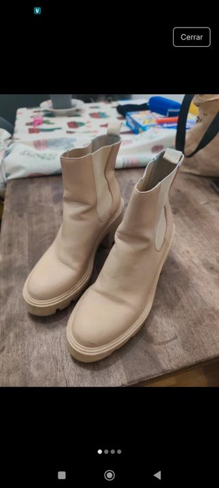 Botines Zara Beige