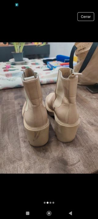 Botines Zara Beige