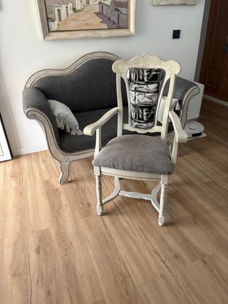 Sillas comodas antiguas macizas