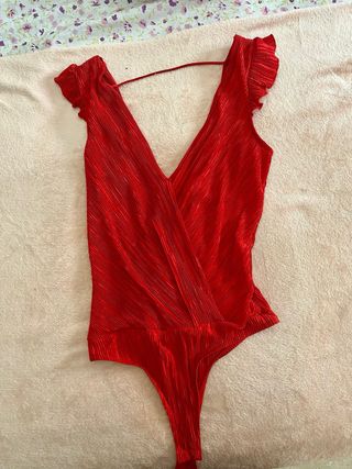 Body rojo mujer