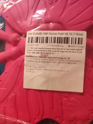 Funda Honor Pad X8 Rosa