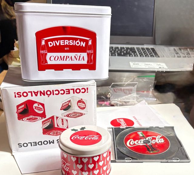 Estupendo Lote 3 Artículos Colección Coca-Cola
