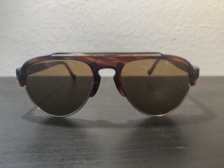 Occhiali da sole unisex vintage retro marroni