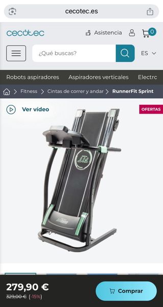 CINTA DE CORRER Y ANDAR CECOTEC - RUNNERFIT
