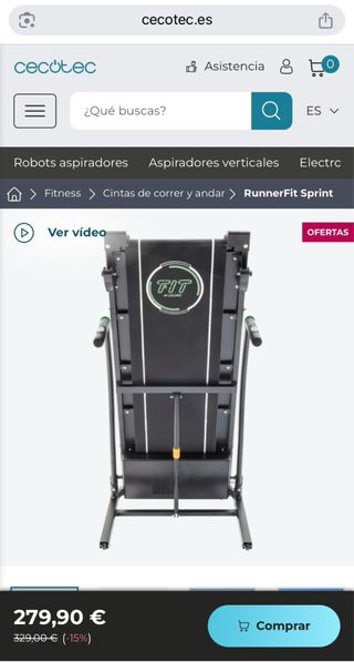 CINTA DE CORRER Y ANDAR CECOTEC - RUNNERFIT