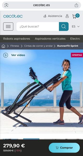 CINTA DE CORRER Y ANDAR CECOTEC - RUNNERFIT