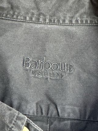 Camisa Barbour Hombre Gris Talla L