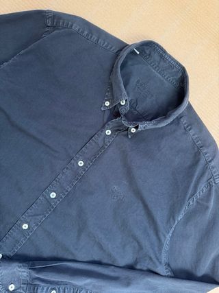 Camisa Barbour Hombre Gris Talla L
