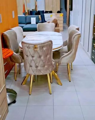 Mesa Turkish + 6 sillas ✅