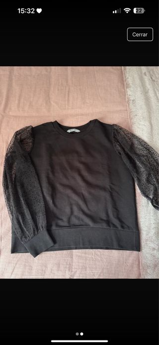 Blusa niña mangas transparentes talla XS