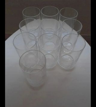 10 Vasos Tubo Acrílico El Corte Inglés