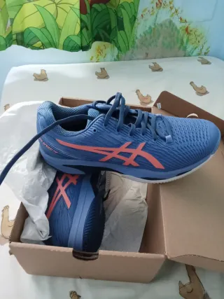 Asics Solution Speed 41.5  Azul/Rosa Nuevas