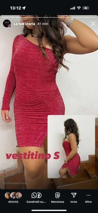 Vestito Shein rosso taglia S