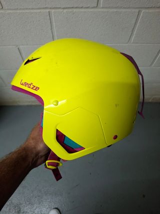 Casco de esquí Wed'ze amarillo para niño