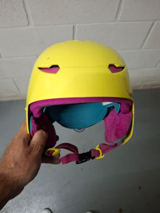 Casco de esquí Wed'ze amarillo para niño
