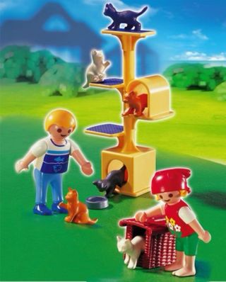Playmobil Casa de Gatos con Figuras