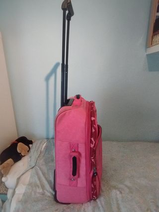 Maleta de viaje Kipling rosa