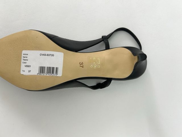 Nuove Décolleté slingback Donna 37 vera pelle