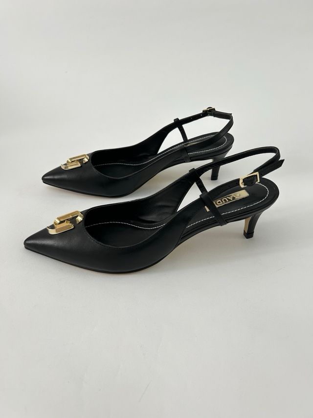 Nuove Décolleté slingback Donna 37 vera pelle