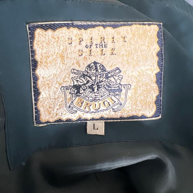 Giacca blu 100% seta