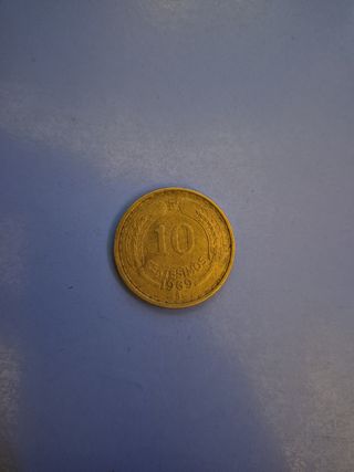 10 Centimos Chile 1969