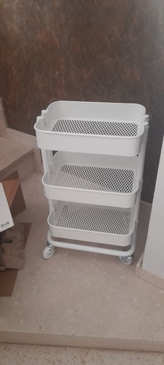 Carrito Auxiliar 3 Niveles Blanco