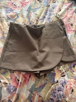 Falda pantalón Zara marrón