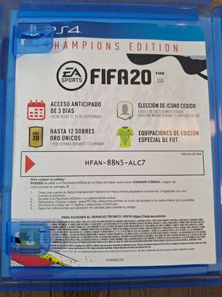 ✅️FIFA 20 para PS4 y PS5-Disco Impecable sin rayas
