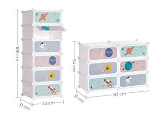 Estantería modular infantil