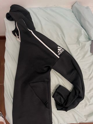 Sudadera Adidas Negra con Cremallera