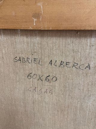Cuadro Gabriel Alberca.
Oleo coleccion Casas 