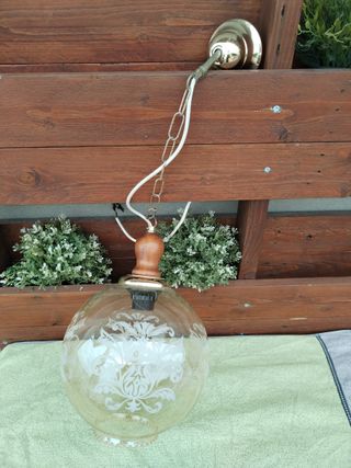 Lampada Lampadario a Soffitto Vintage Anni 60-70 O