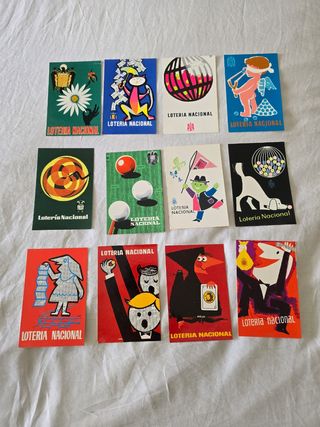 Postales Antiguas 1958 de lotería Nacional