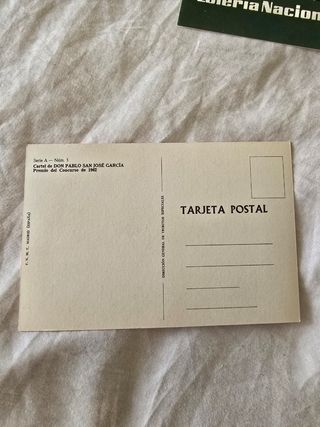 Postales Antiguas 1958 de lotería Nacional