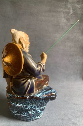 Figura Pescador Quemador Incienso