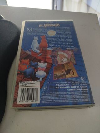 VHS Los Aristogatos Disney Español