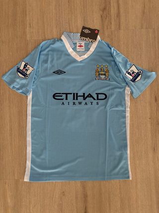 Camiseta Manchester City 2011-12 Agüero #16