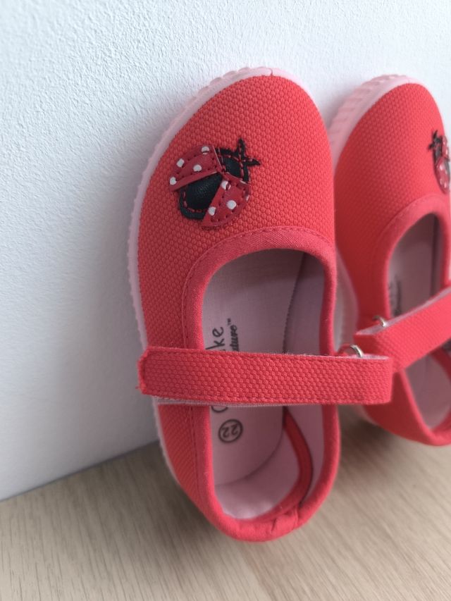 Bailarinas rojas con mariquita talla 22