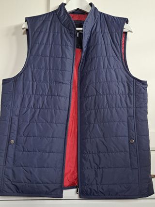Chaleco acolchado azul hombre