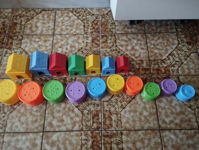 Casitas Preescolar Bloques Construcción Infantil