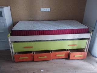 Cama nido con cajones