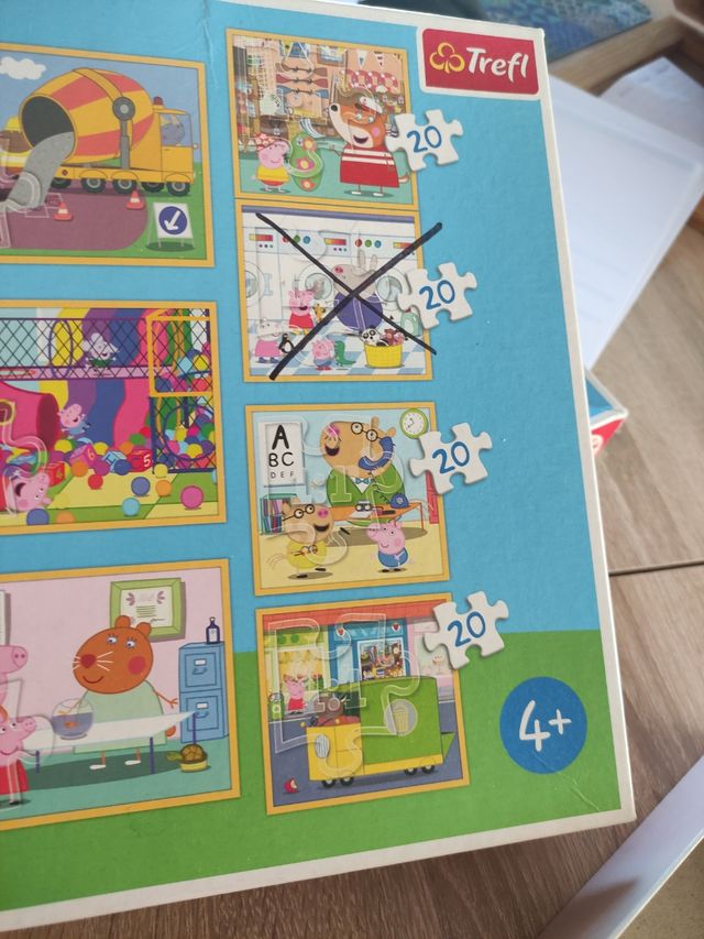Pack 9 Puzzles Peppa Pig Trefl 48/35/20 Piezas