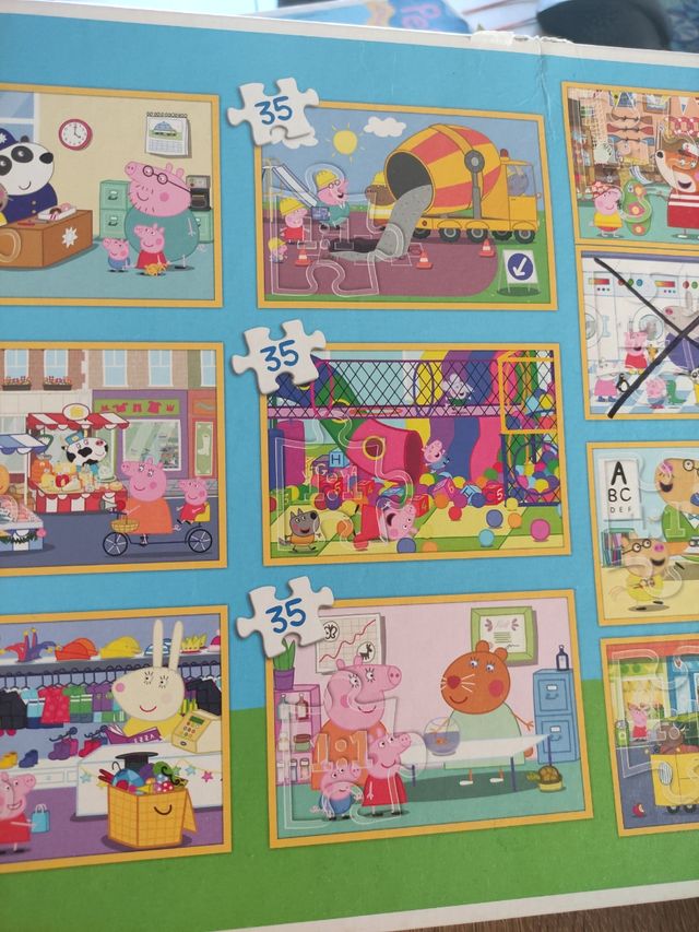 Pack 9 Puzzles Peppa Pig Trefl 48/35/20 Piezas