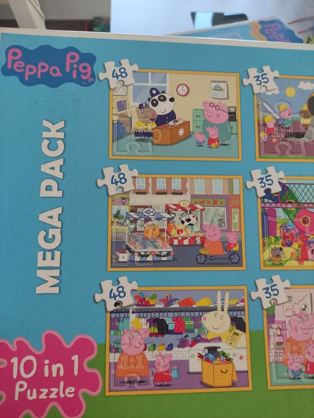 Pack 9 Puzzles Peppa Pig Trefl 48/35/20 Piezas