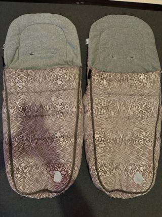 Lote 2 sacos para silla de paseo gemelar