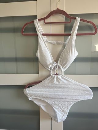 Trikini blanco brillante