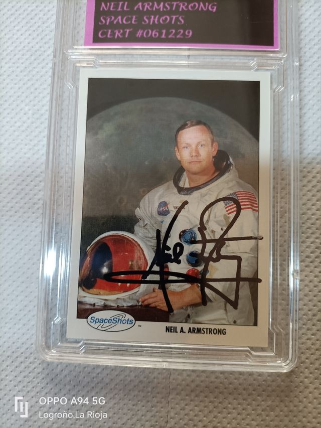 Autógrafo Neil Armstrong Apolo 11 Certificado 